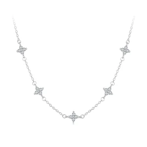 (image for) PANDORA Style Four-leaf clover and star necklace - BSN394