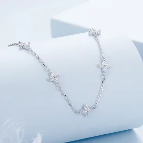 PANDORA Style Four-leaf clover and star necklace - BSN394 PANDORA Style Four-leaf clover and star necklace - BSN394