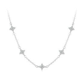 PANDORA Style Four-leaf clover and star necklace - BSN394 PANDORA Style Four-leaf clover and star necklace - BSN394