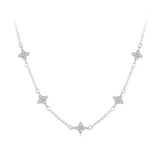 PANDORA Style Four-leaf clover and star necklace - BSN394