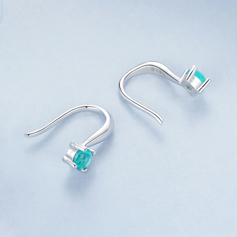 (image for) PANDORA Style Green ear hooks Earrings - BSE1029 - View 4
