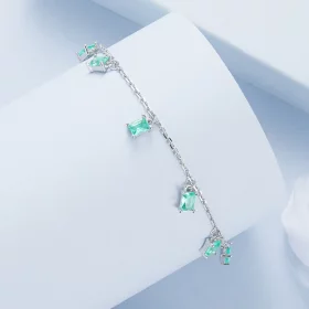 PANDORA Style Green small tassel bracelet - BSB168