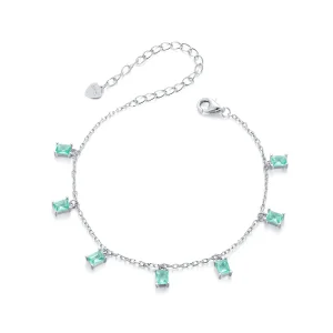 PANDORA Style Green small tassel bracelet - BSB168 (image for) PANDORA Style Green small tassel bracelet - BSB168