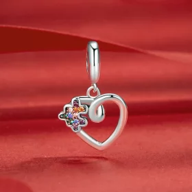 PANDORA Style Heart puzzle pendant - SCC2774 PANDORA Style Heart puzzle pendant - SCC2774