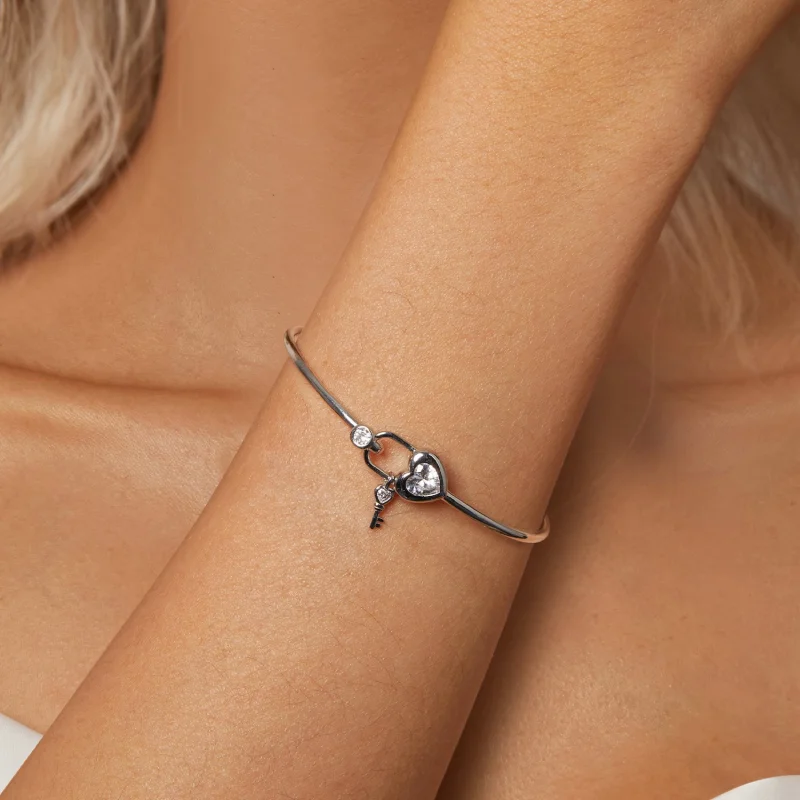 (image for) PANDORA Style Heart-Shaped Interlocking Bracelet - BSB170 - View 5