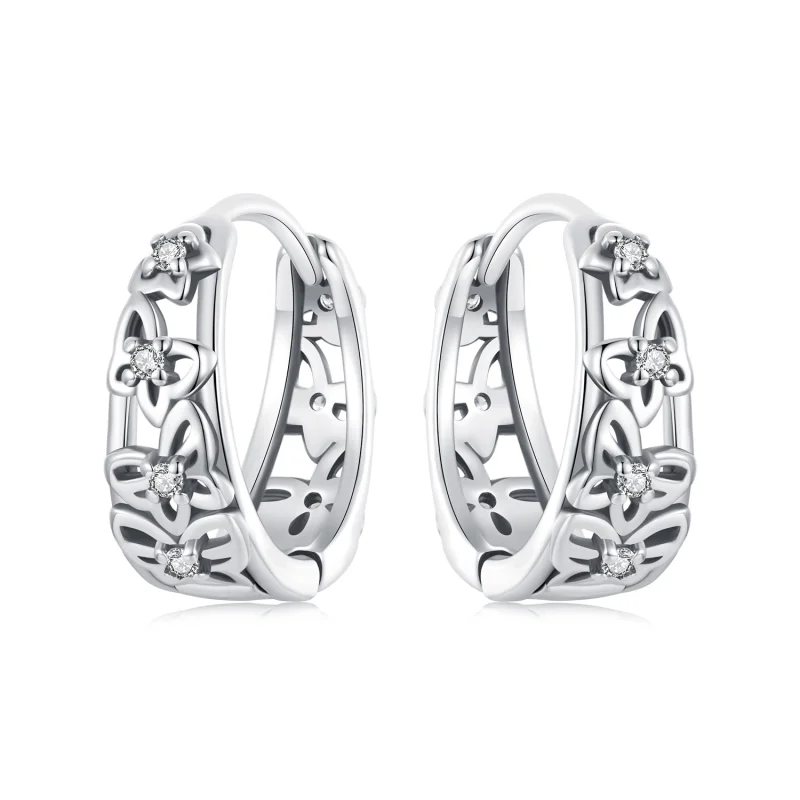 (image for) PANDORA Style Hollow butterfly earrings - SCE1746 - Product Image