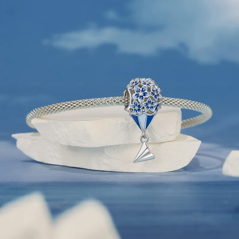 (image for) PANDORA Style Hot Air Balloon Dangle - BSC1026 - View 4