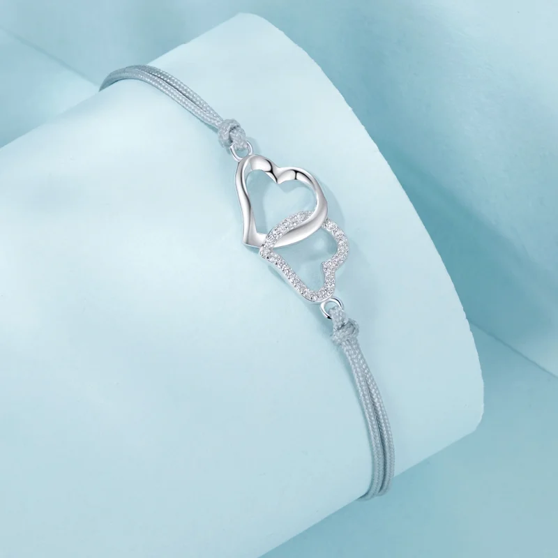 (image for) PANDORA Style Interlocking Hearts Bracelet - SCB274 - View 2