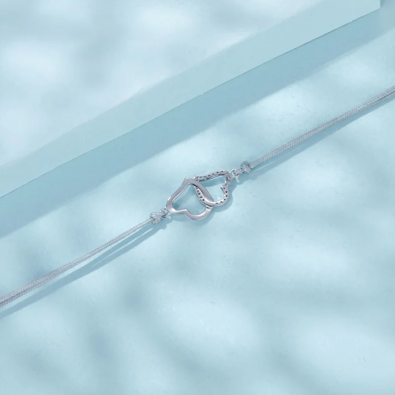 (image for) PANDORA Style Interlocking Hearts Bracelet - SCB274 - View 4