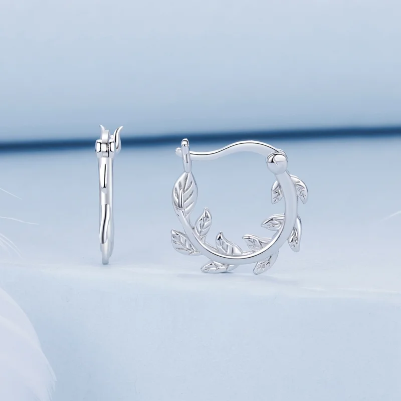 (image for) PANDORA Style Leaf earrings - BSE1022 - View 2