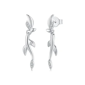 (image for) PANDORA Style Leaf earrings - BSE1025