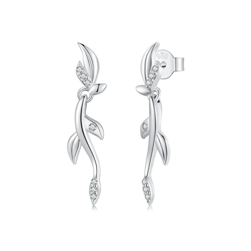 (image for) PANDORA Style Leaf earrings - BSE1025 - Product Image