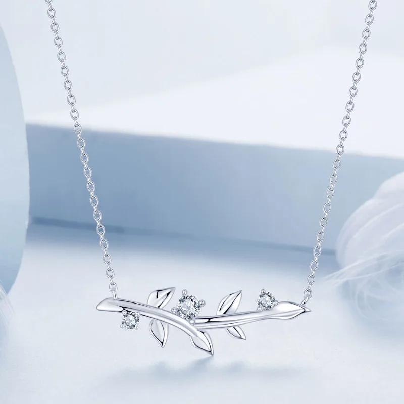 (image for) PANDORA Style Leaf Necklace - BSN391 - View 3