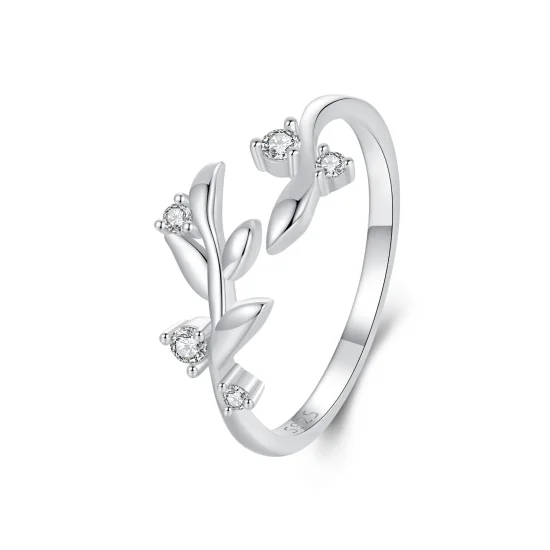 (image for) PANDORA Style Leaf Open Ring - BSR562-E