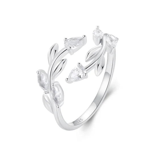 (image for) PANDORA Style Leaf Wrap Open Ring - BSR552-E