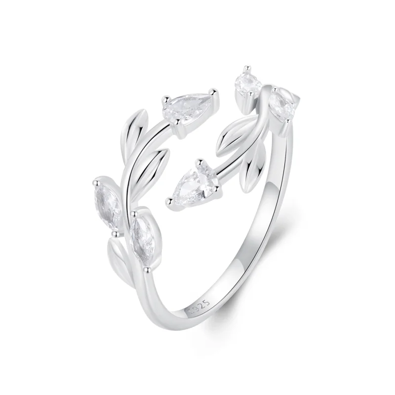 (image for) PANDORA Style Leaf Wrap Open Ring - BSR552-E - Product Image
