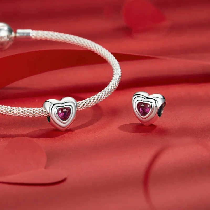 (image for) PANDORA Style Love Heart Classic Halo charm - SCC2776 - View 4