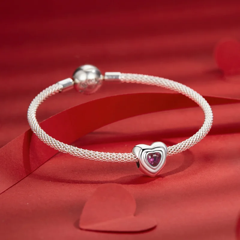 (image for) PANDORA Style Love Heart Classic Halo charm - SCC2776 - View 5
