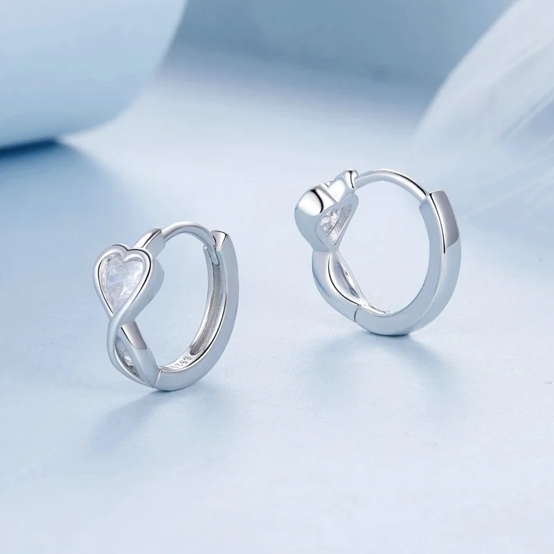 (image for) PANDORA Style Love Infinity Earrings - BSE1004 - View 3