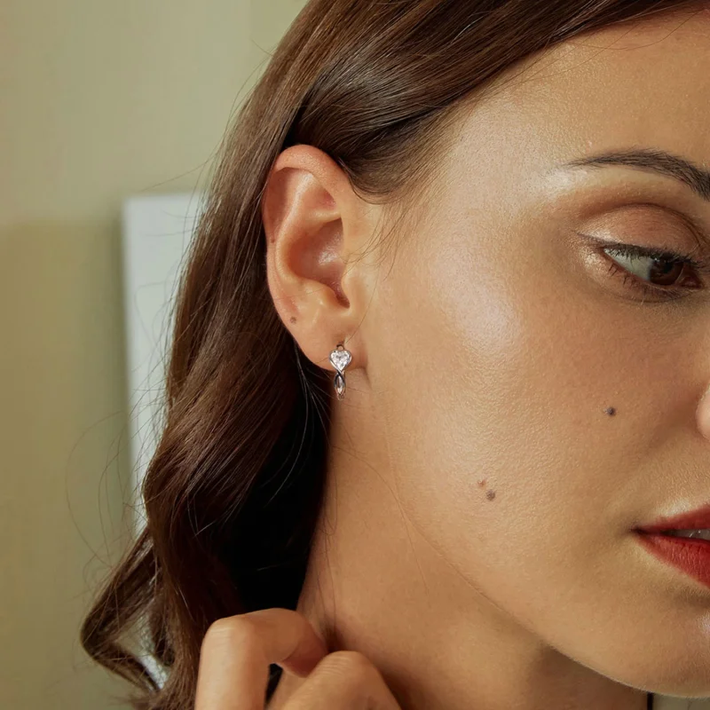 (image for) PANDORA Style Love Infinity Earrings - BSE1004 - View 7