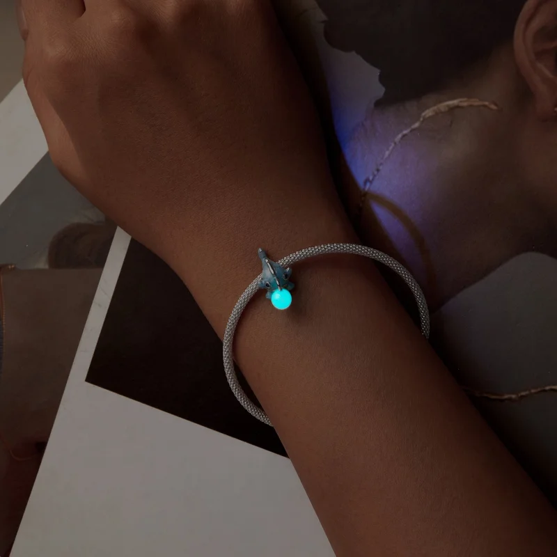 (image for) PANDORA Style Luminous Lantern Fish charm - SCC2795 - View 8