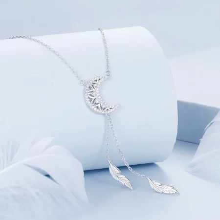 PANDORA Style Moon Dreamcatcher Necklace - BSN390