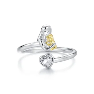 (image for) PANDORA Style Mother and Child Embrace Open Ring - SCR1051-E