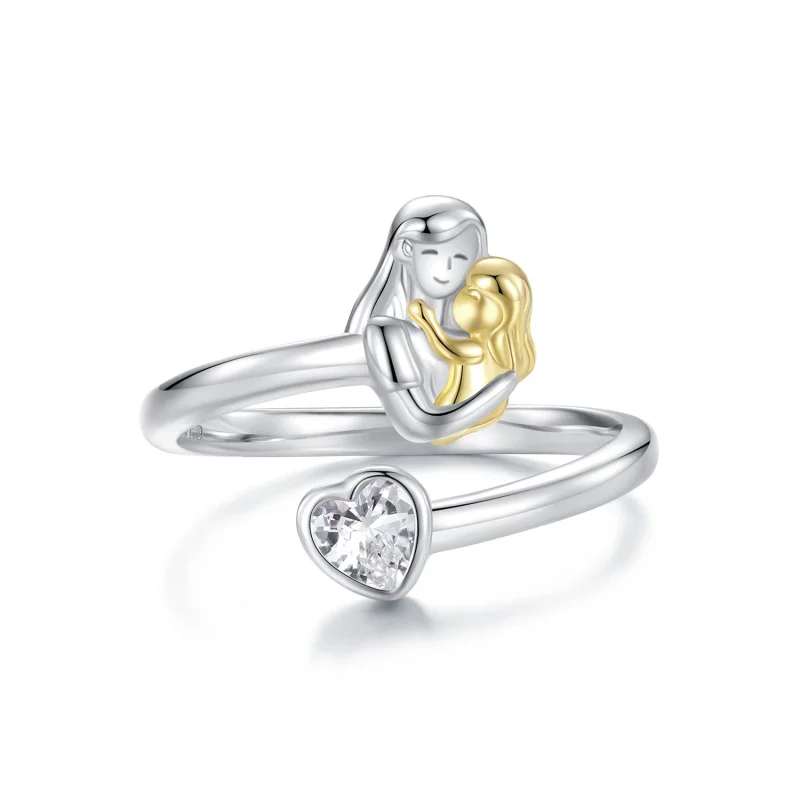 (image for) PANDORA Style Mother and Daughter Hug Open Ring - SCR1052-E - Product Image