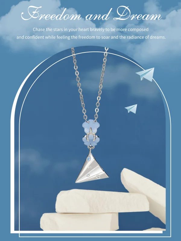 (image for) PANDORA Style Paper Plane Pendant - BSC1027 - View 2