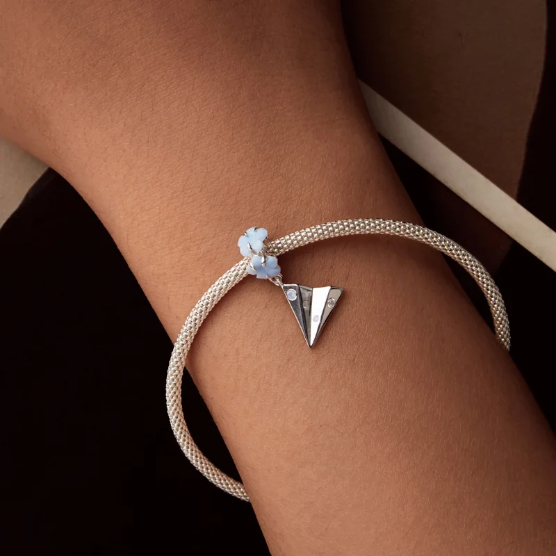 (image for) PANDORA Style Paper Plane Pendant - BSC1027 - View 7