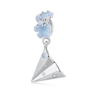 (image for) PANDORA Style Paper Plane Pendant - BSC1027