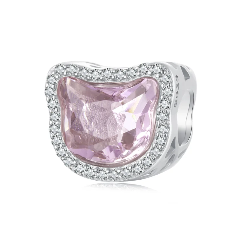 (image for) PANDORA Style Pink Cat charm - BSC1020 - Product Image