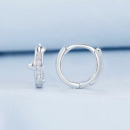 PANDORA Style Pink Heart Earrings - BSE1018