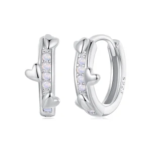 (image for) PANDORA Style Pink Heart Earrings - BSE1018