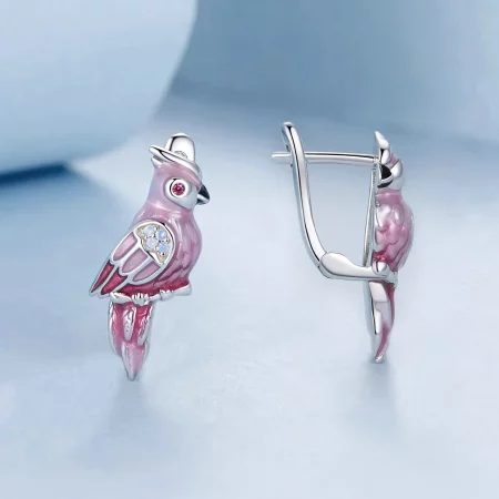 PANDORA Style Pink Parrot Earrings - BSE1005
