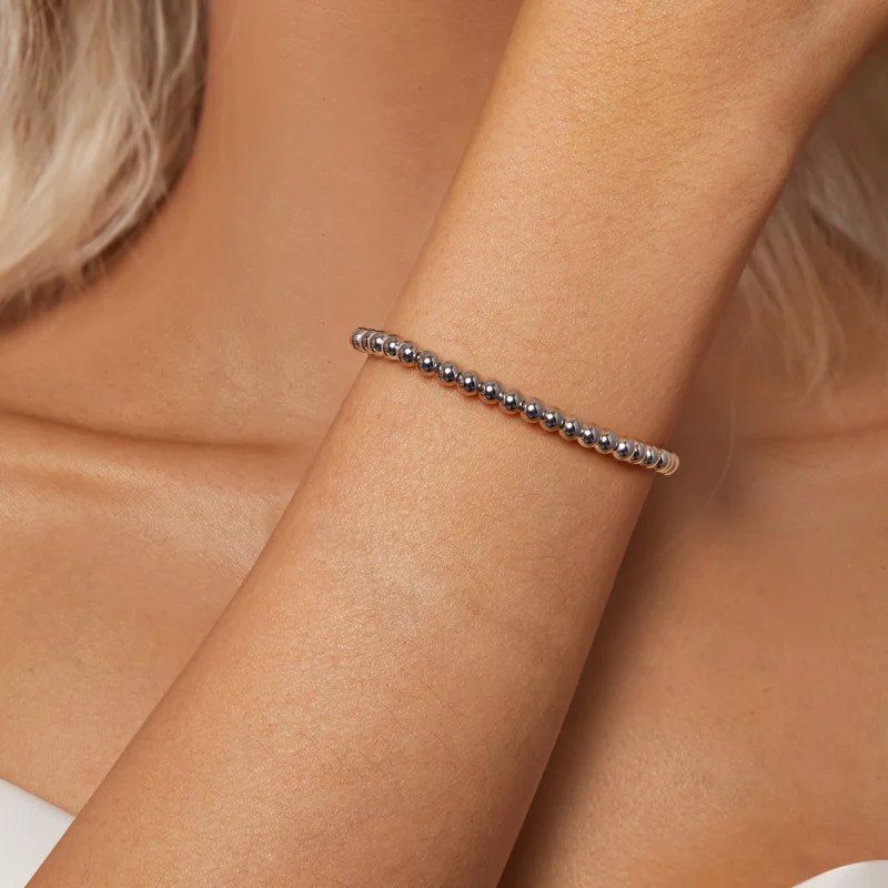 (image for) PANDORA Style Silver Bead Bracelet - BSB175 - View 5