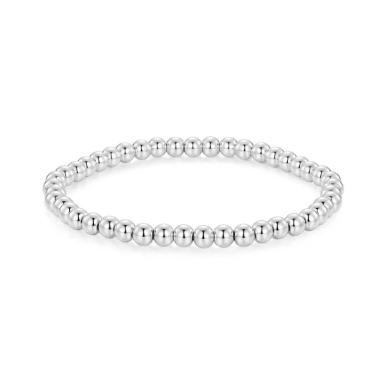 PANDORA Style Silver Bead Bracelet - BSB175