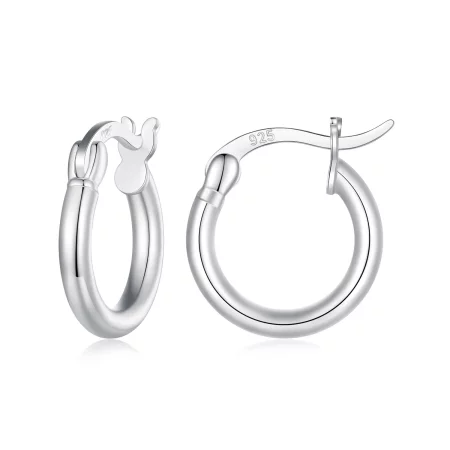 Pandora Style Small circle Hoops Earrings - SCE1608-S Pandora Style Small circle Hoops Earrings - SCE1608-S