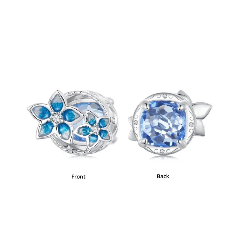 (image for) PANDORA Style Small delphinium flower charm - BSC1029 - View 3