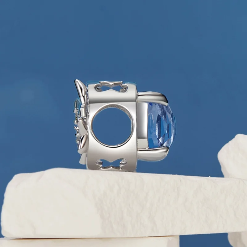 (image for) PANDORA Style Small delphinium flower charm - BSC1029 - View 9