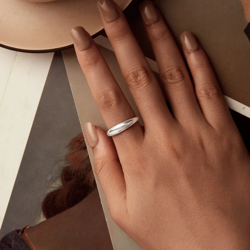 (image for) PANDORA Style Smooth simple ring - BSR558 - View 4