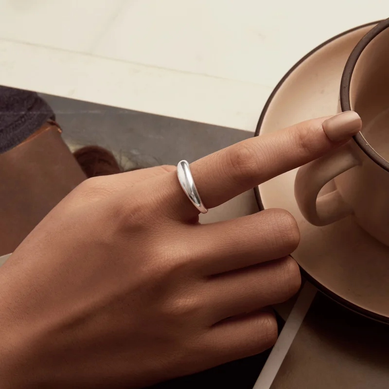 (image for) PANDORA Style Smooth simple ring - BSR558 - View 5