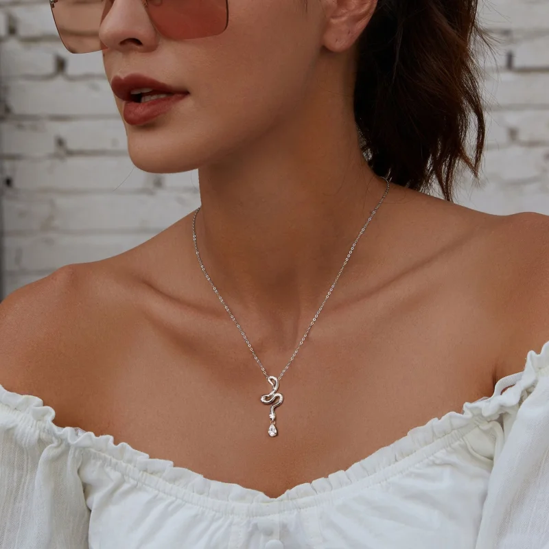 (image for) PANDORA Style Snake necklace - BSN385 - View 6