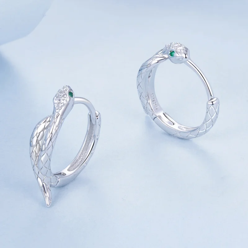 (image for) PANDORA Style Snake Wrap Earrings - BSE1008 - View 3