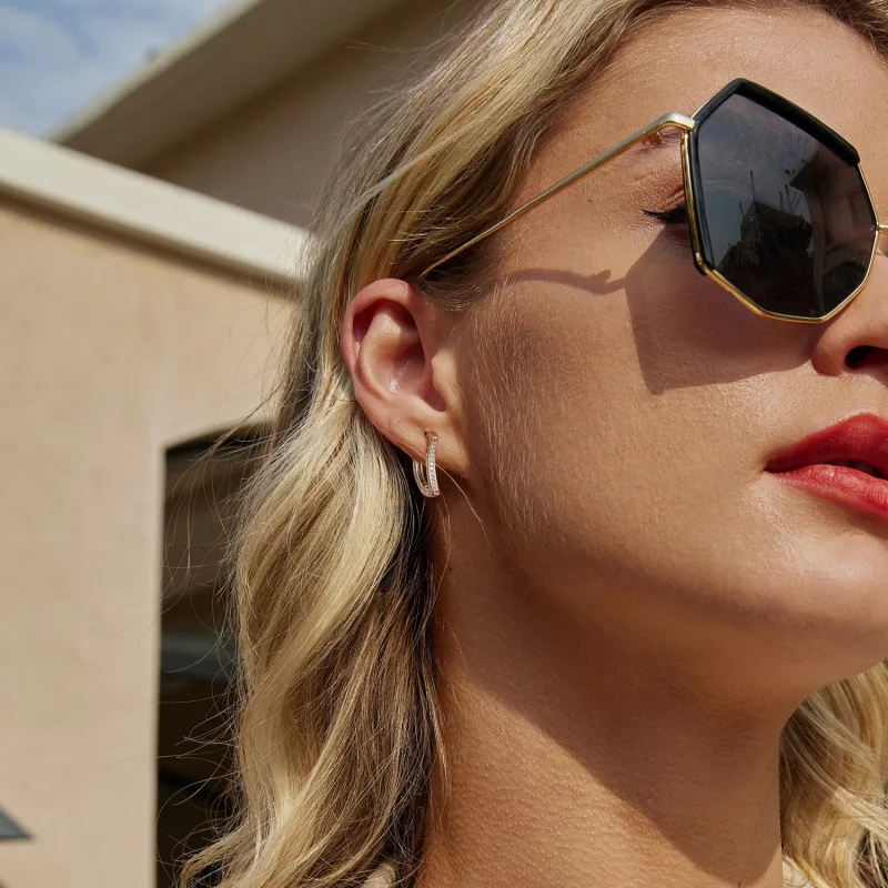 (image for) PANDORA Style Star and Moon Earrings - BSE1031 - View 7