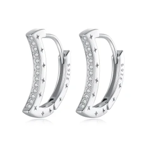 (image for) PANDORA Style Star and Moon Earrings - BSE1031