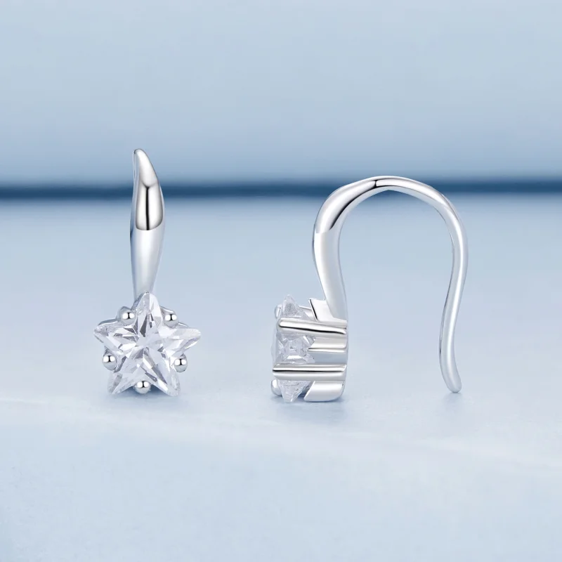 (image for) PANDORA Style Star Ear Hooks - BSE1028 - View 2