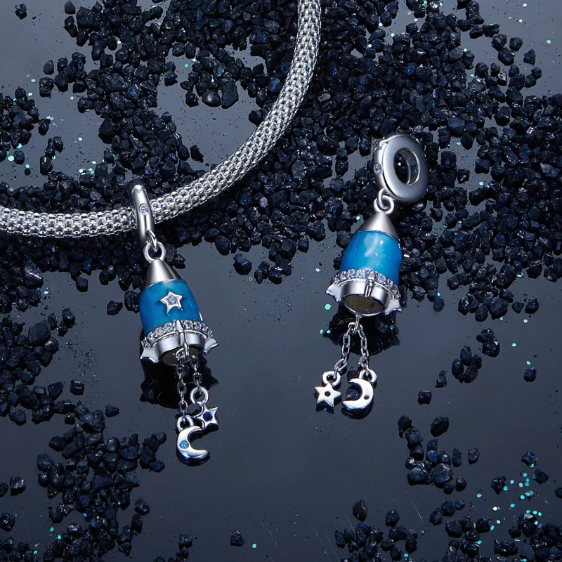(image for) PANDORA Style Star Moon Rocket Pendant - SCC2788 - View 4