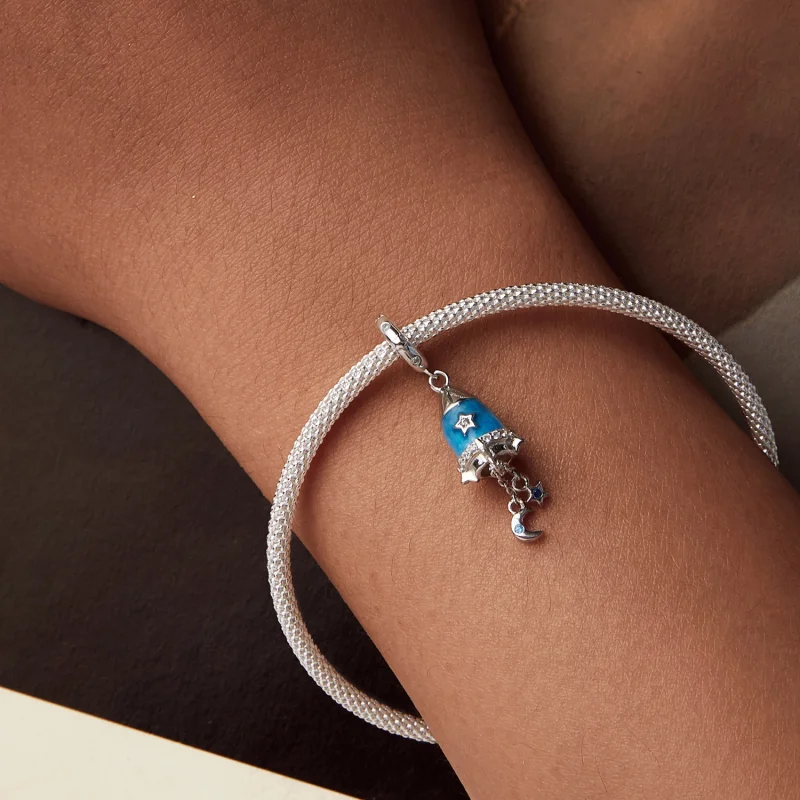 (image for) PANDORA Style Star Moon Rocket Pendant - SCC2788 - View 6