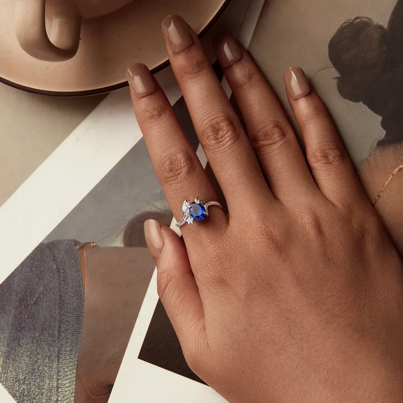 (image for) PANDORA Style Star-Moon Snake Ring - BSR557 - View 4